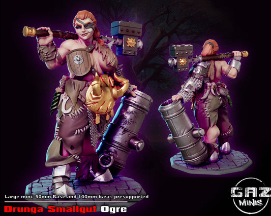 Drunga Female Ogre by Gaz Minis