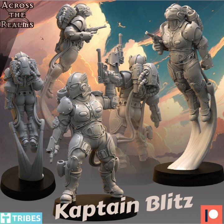 Rocket Man Pulp Heroes Collection by Across the Realms Miniatures