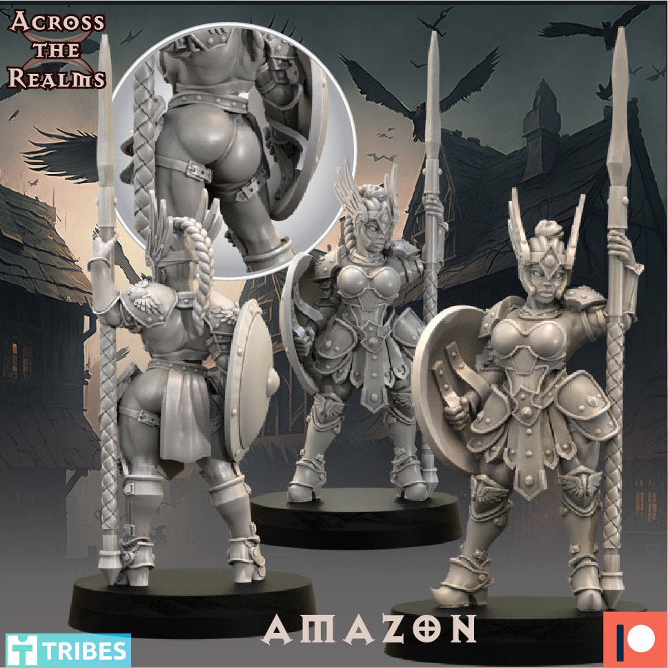 Amazon Warrior by Across the Realms Miniatures