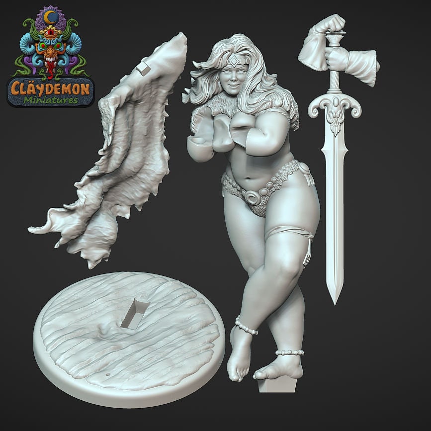 Tana the Adventurer by Claydemon Miniatures