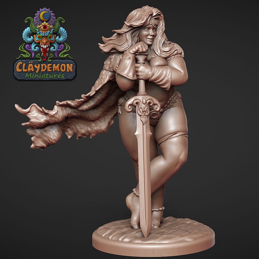 Tana the Adventurer by Claydemon Miniatures