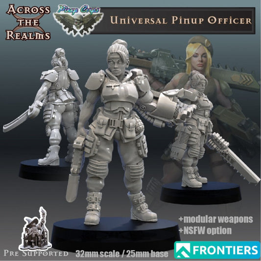 Universal Pin Up Officer by Across the Realms Miniatures