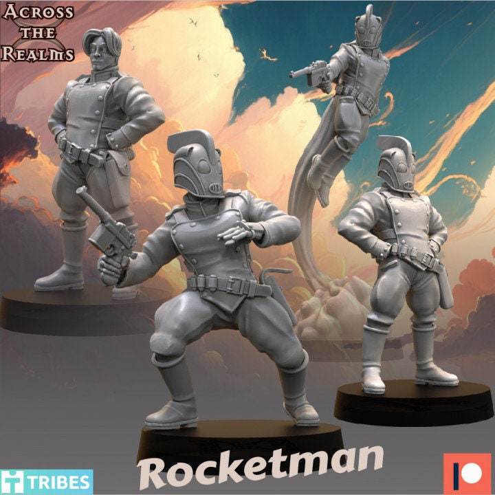 Rocket Man Pulp Heroes Collection by Across the Realms Miniatures