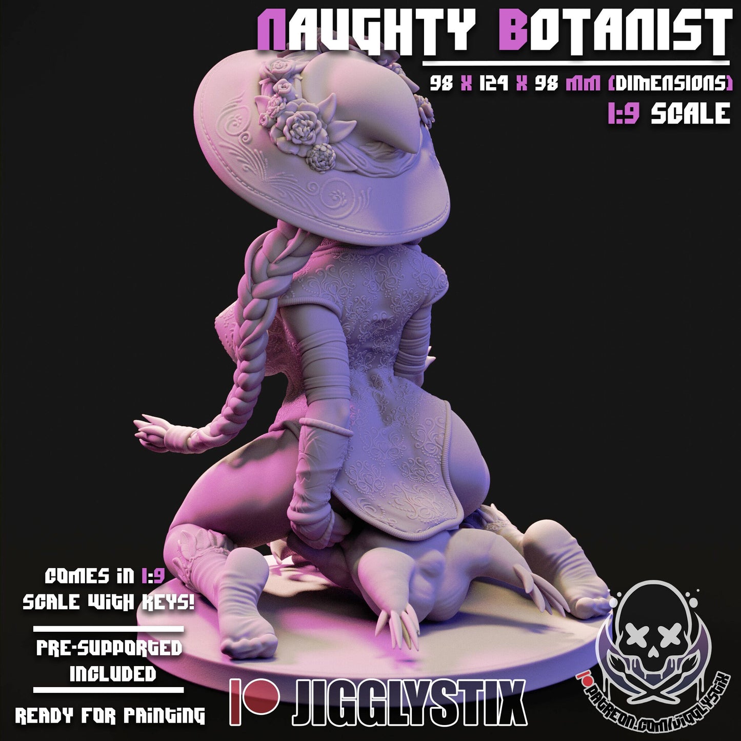 The Naughty Botanist by Jigglystix Pin Up Factory Miniatures