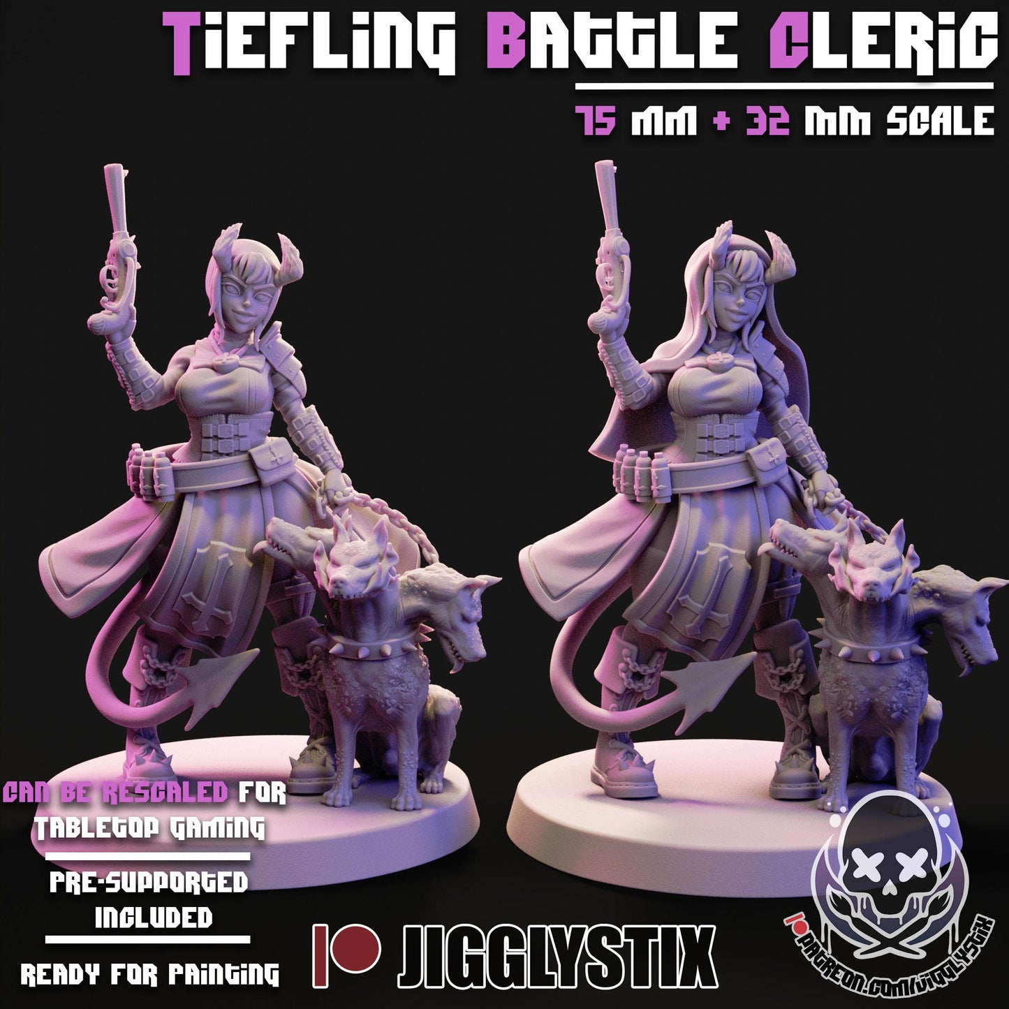 Demon Nuns by Jigglystix Pin Up Factory Miniatures