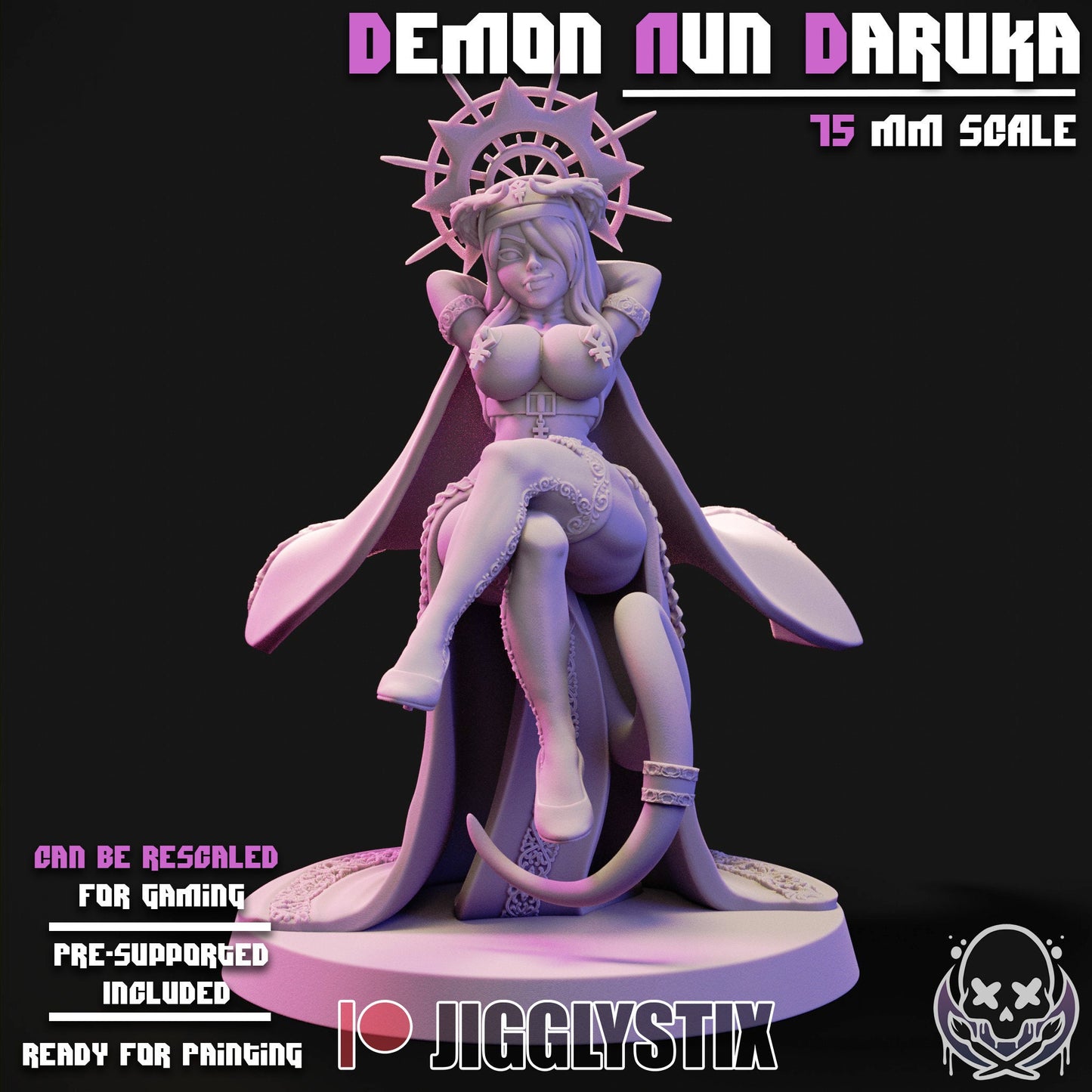 Demon Nuns by Jigglystix Pin Up Factory Miniatures