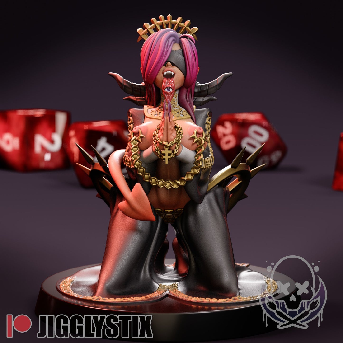 Demon Nuns by Jigglystix Pin Up Factory Miniatures