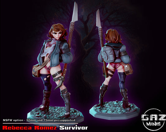 Rebecca Wasteland Survivor by Gaz Pin Up Miniatures