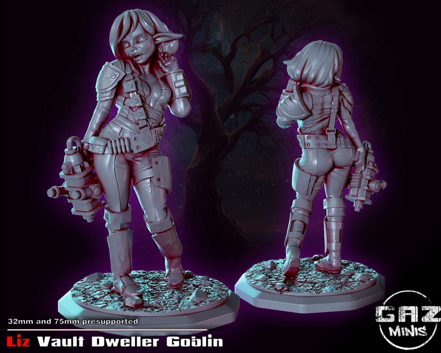 Vault Dweller Goblin by Gaz Pin Up Miniatures