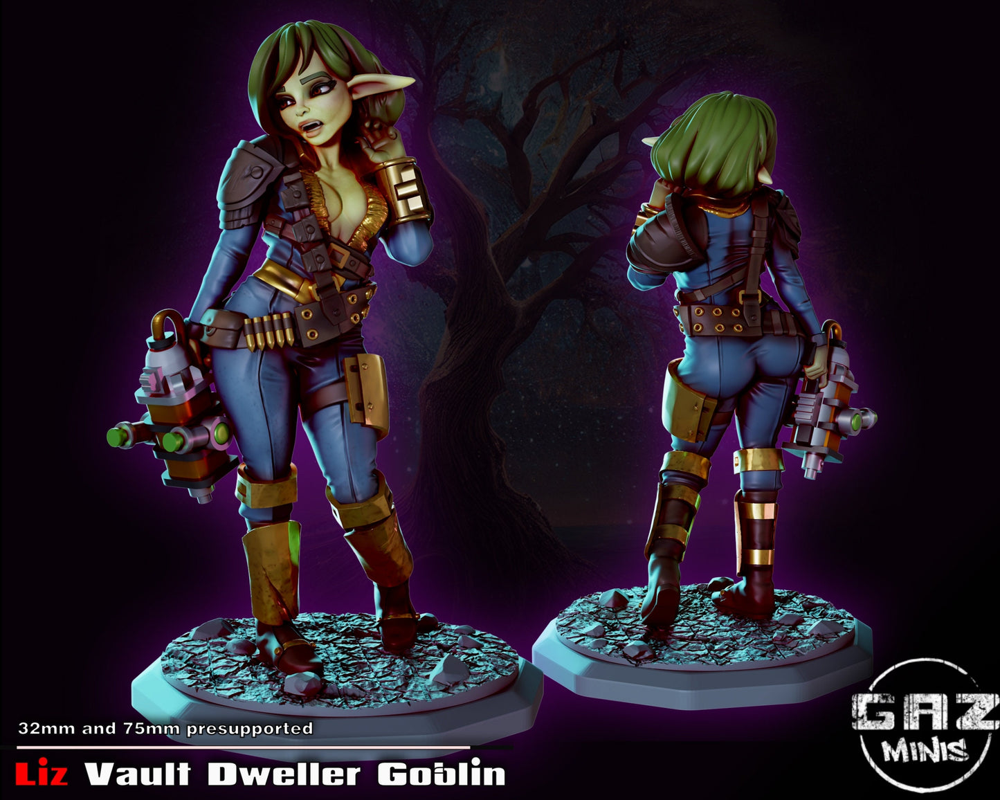 Vault Dweller Goblin by Gaz Pin Up Miniatures