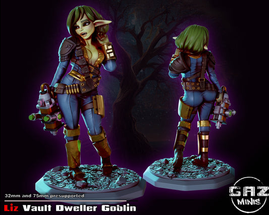 Vault Dweller Goblin by Gaz Pin Up Miniatures