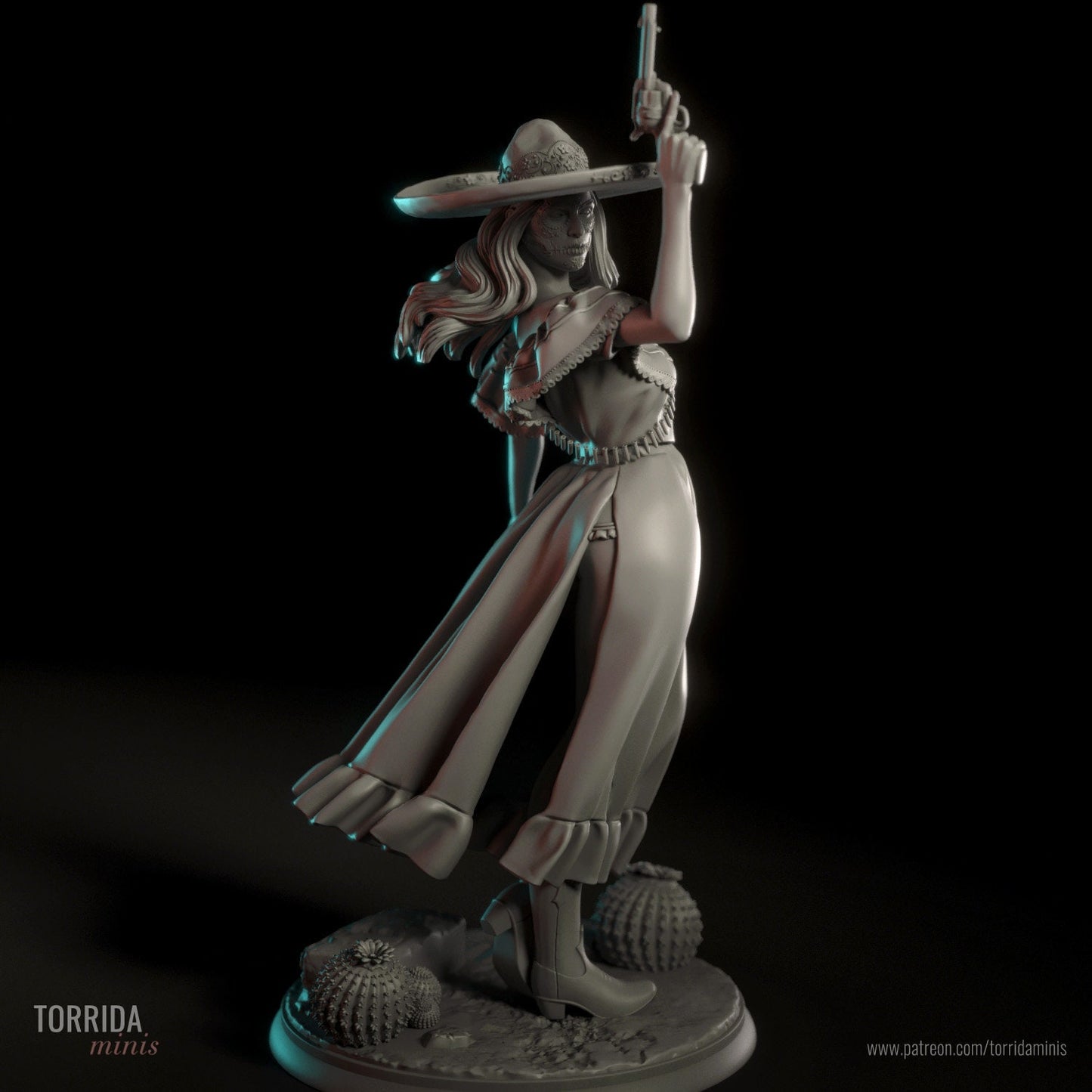 Daniella Gunfighter by Torrida Pin Up Miniatures