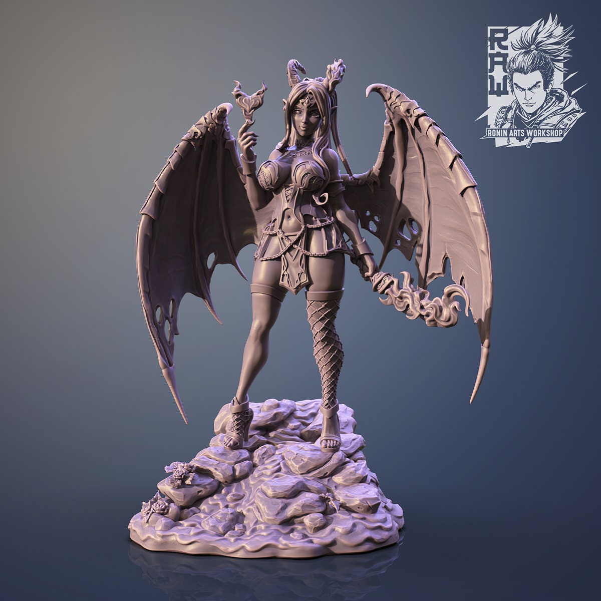 Voxlynn Bliss Statue Model Kit by Ronin Arts Factory Miniatures