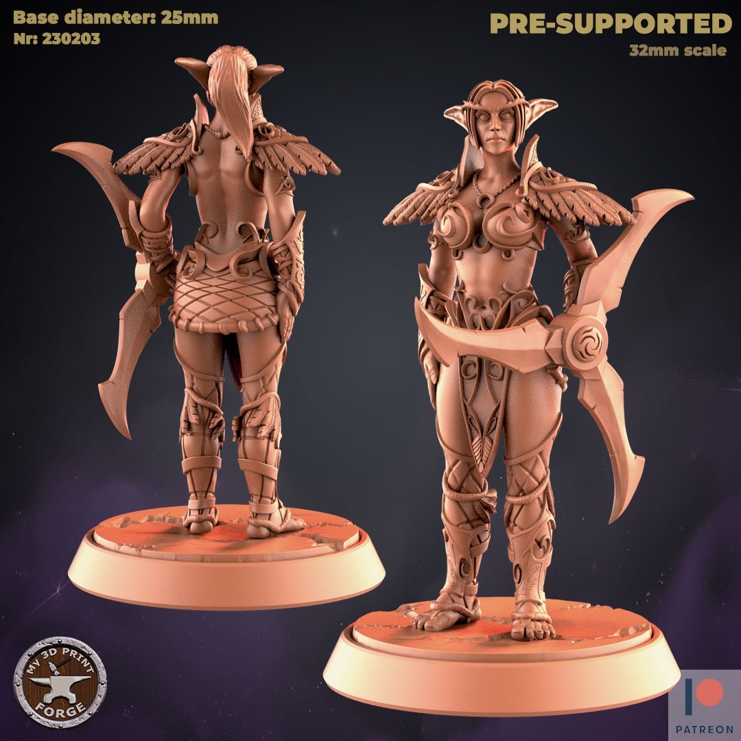 Night Elf Bundle Vol. 1 by My3dPrintforge Miniatures