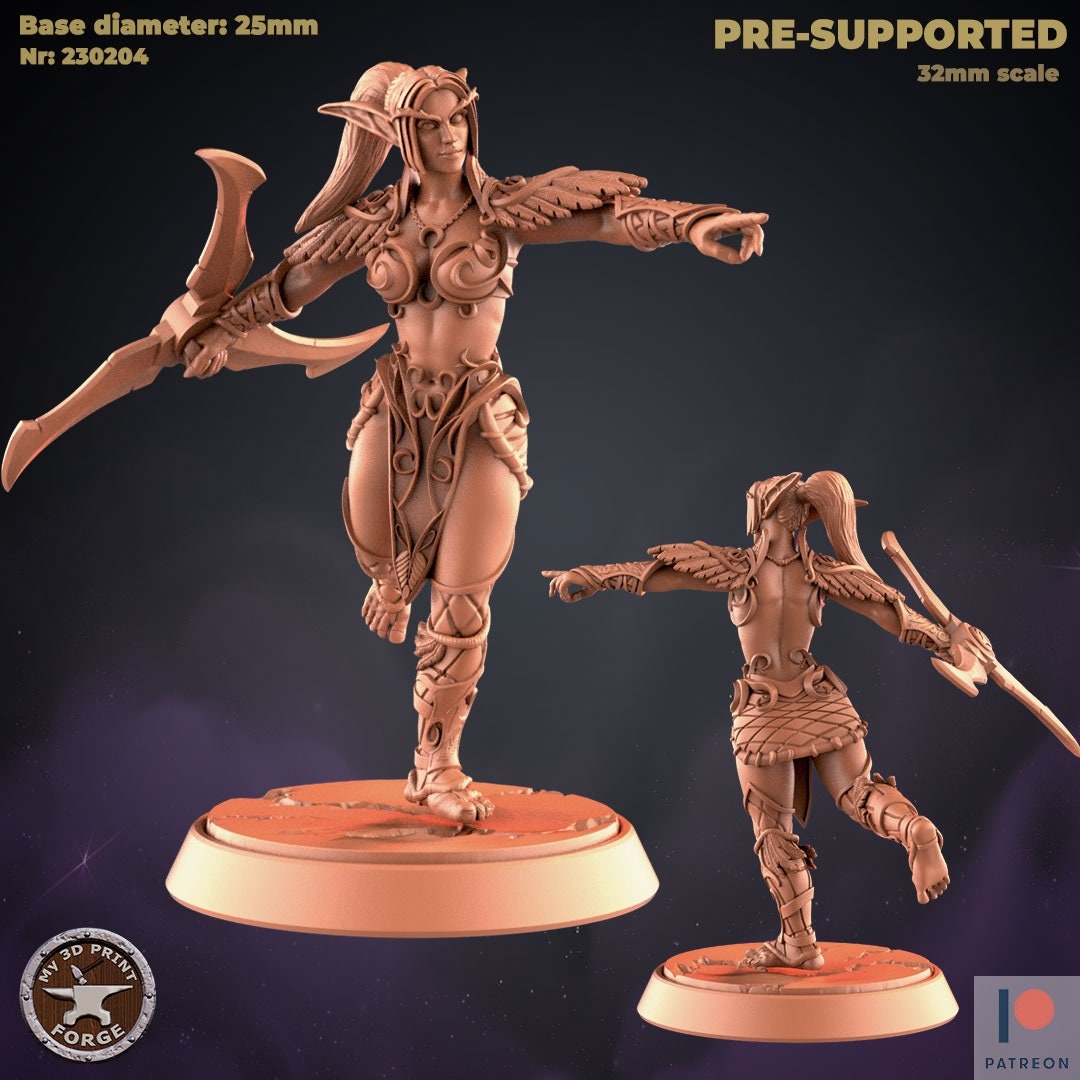 Night Elf Bundle Vol. 1 by My3dPrintforge Miniatures