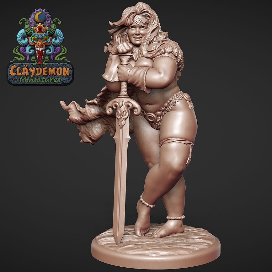 Tana the Adventurer by Claydemon Miniatures