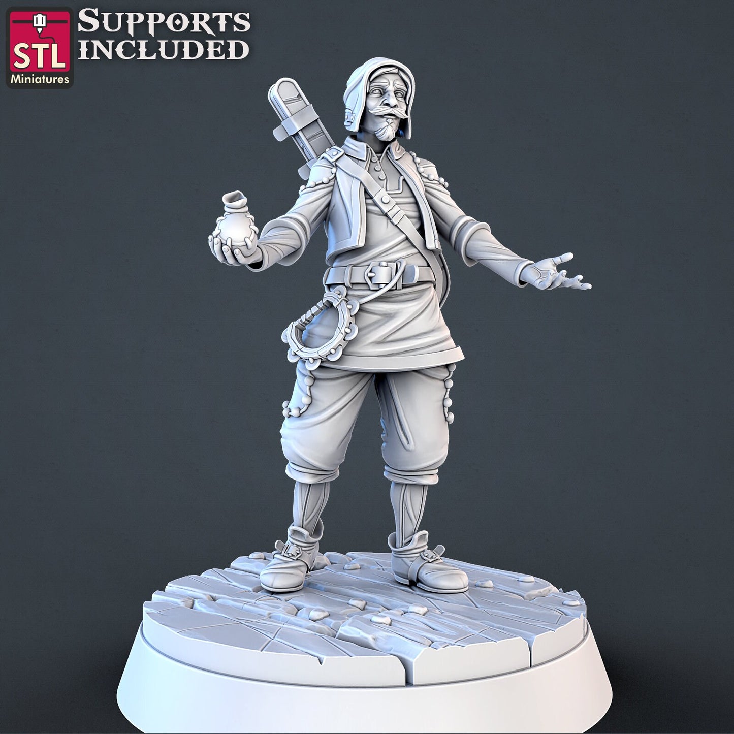 Music Store Vendor by STL Miniatures