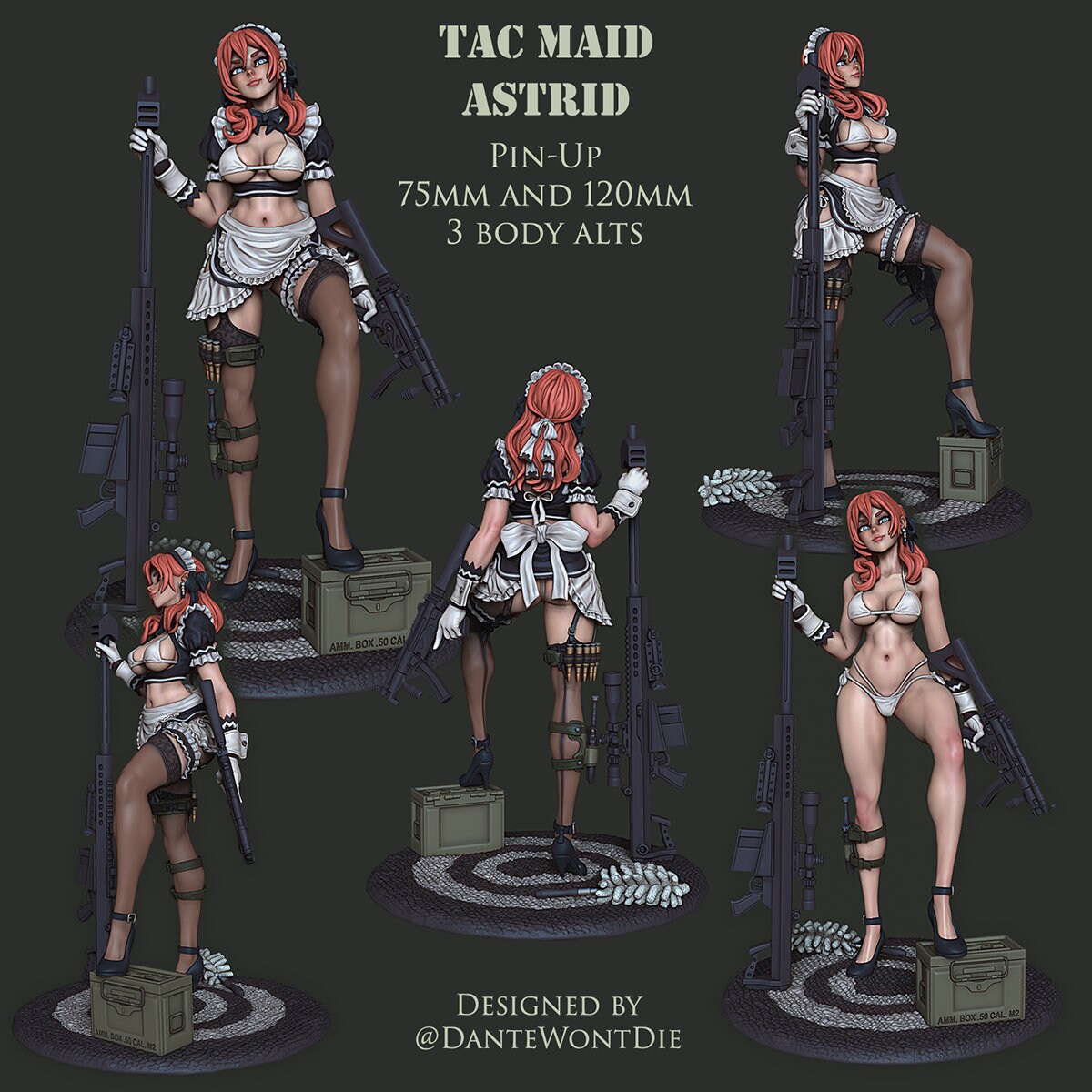 Astrid Maid Assassin by Ronin Arts Workshop Miniatures