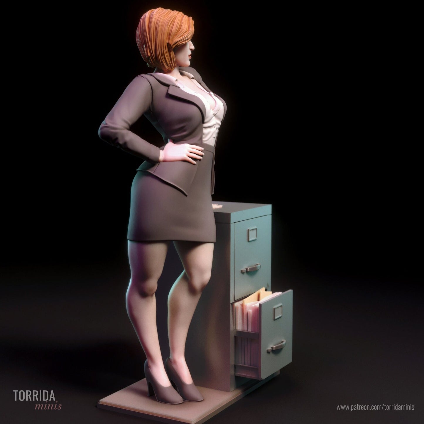 Sexy FBI Agent by Torrida Pin Up Miniatures