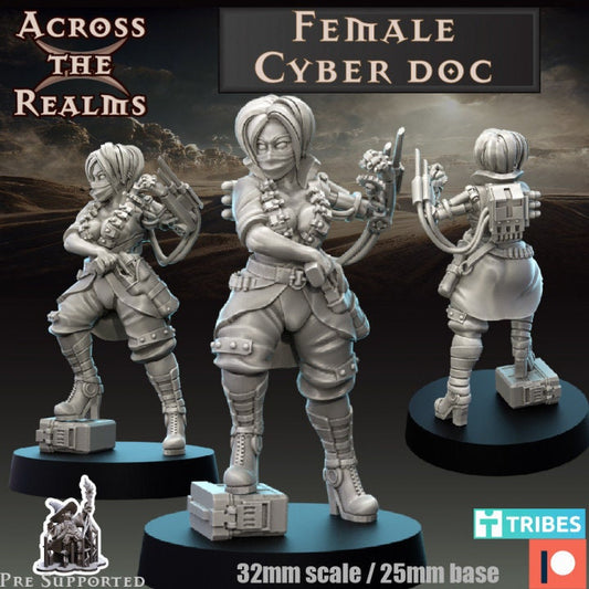 Female Cyber Doc by Across the Realms Miniatures