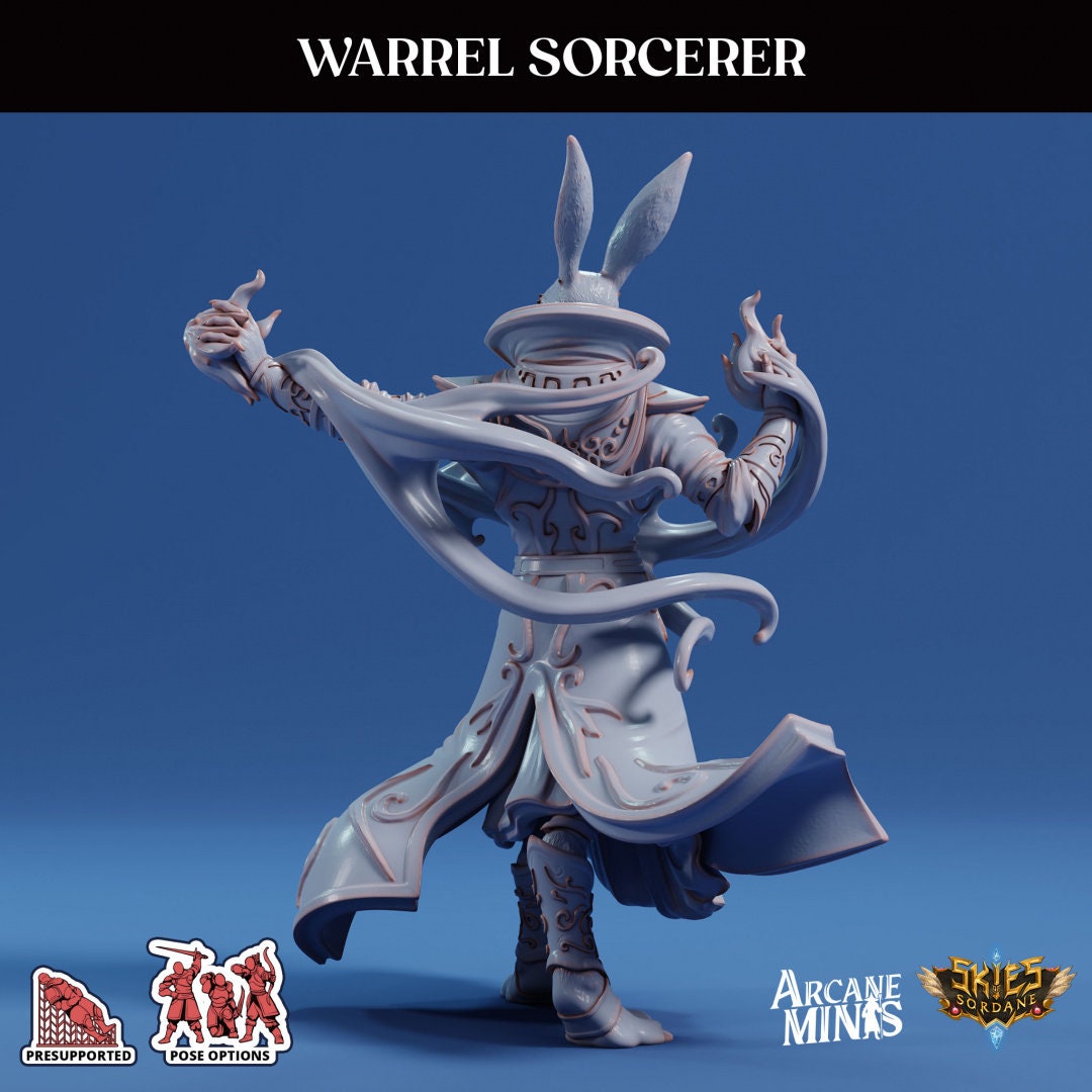 Warrel Sorcerer by Arcane Minis Miniatures