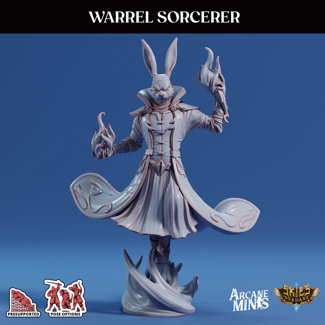 Warrel Sorcerer by Arcane Minis Miniatures