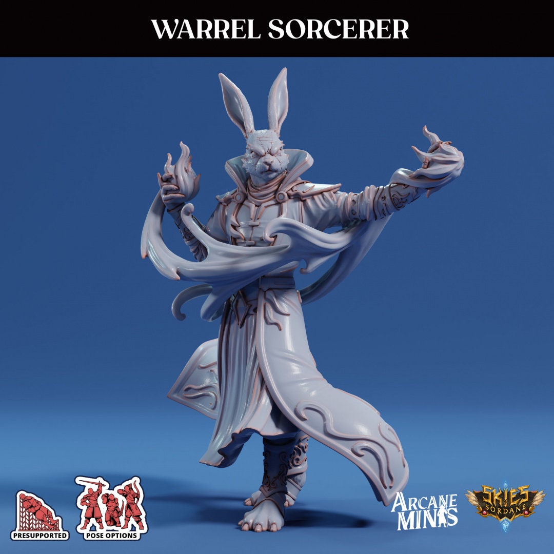 Warrel Sorcerer by Arcane Minis Miniatures