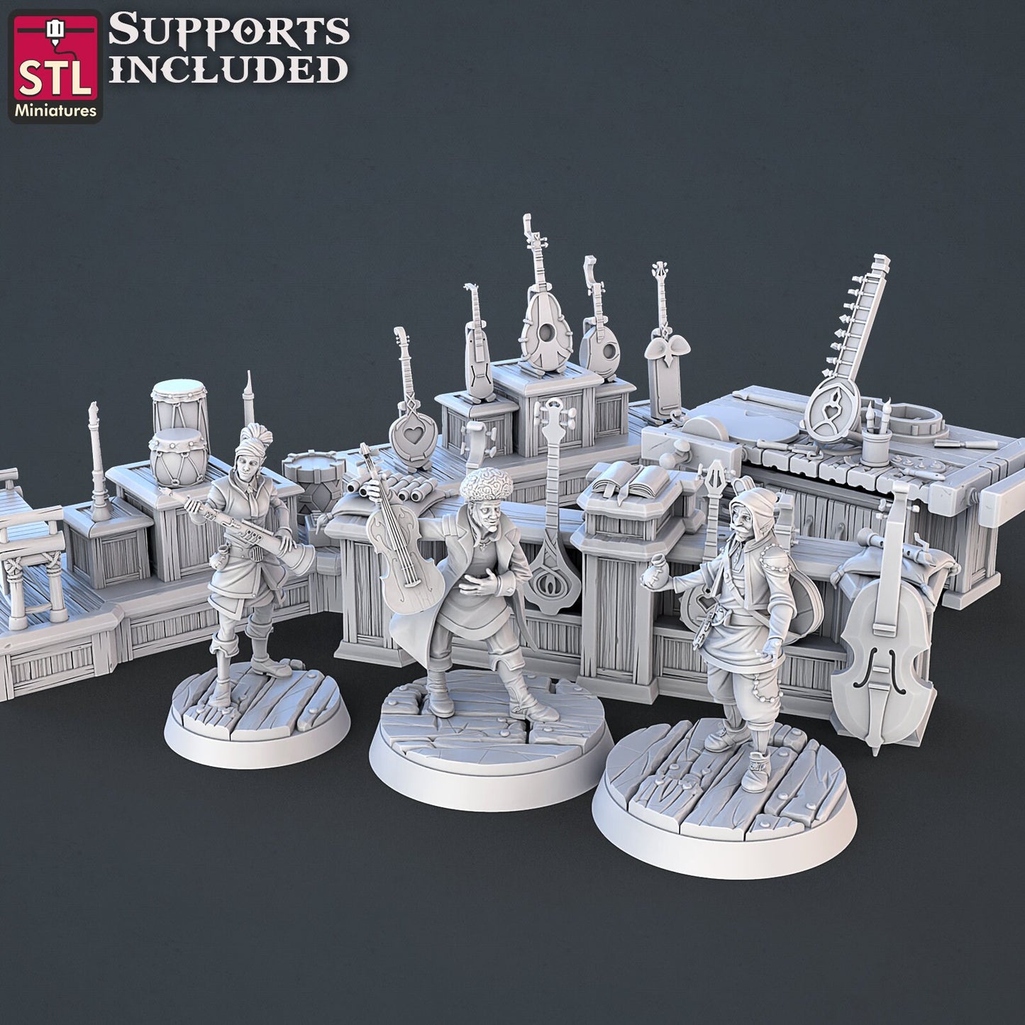 Music Store Vendor by STL Miniatures