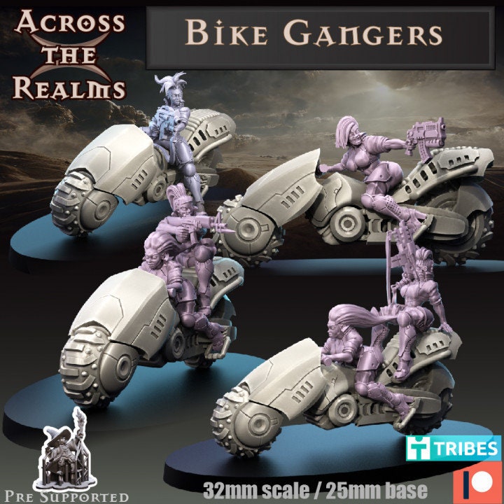 Bike Gangers by Across the Realms Miniatures