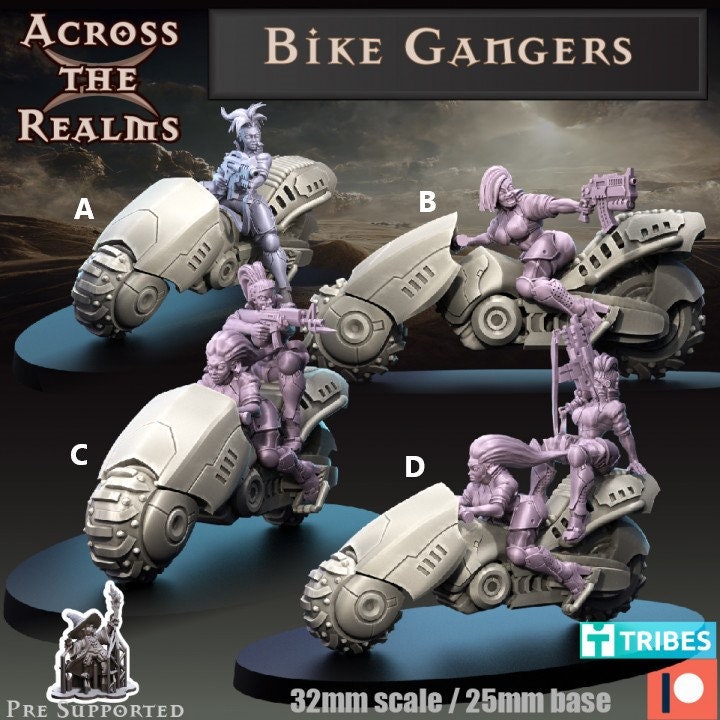 Bike Gangers by Across the Realms Miniatures