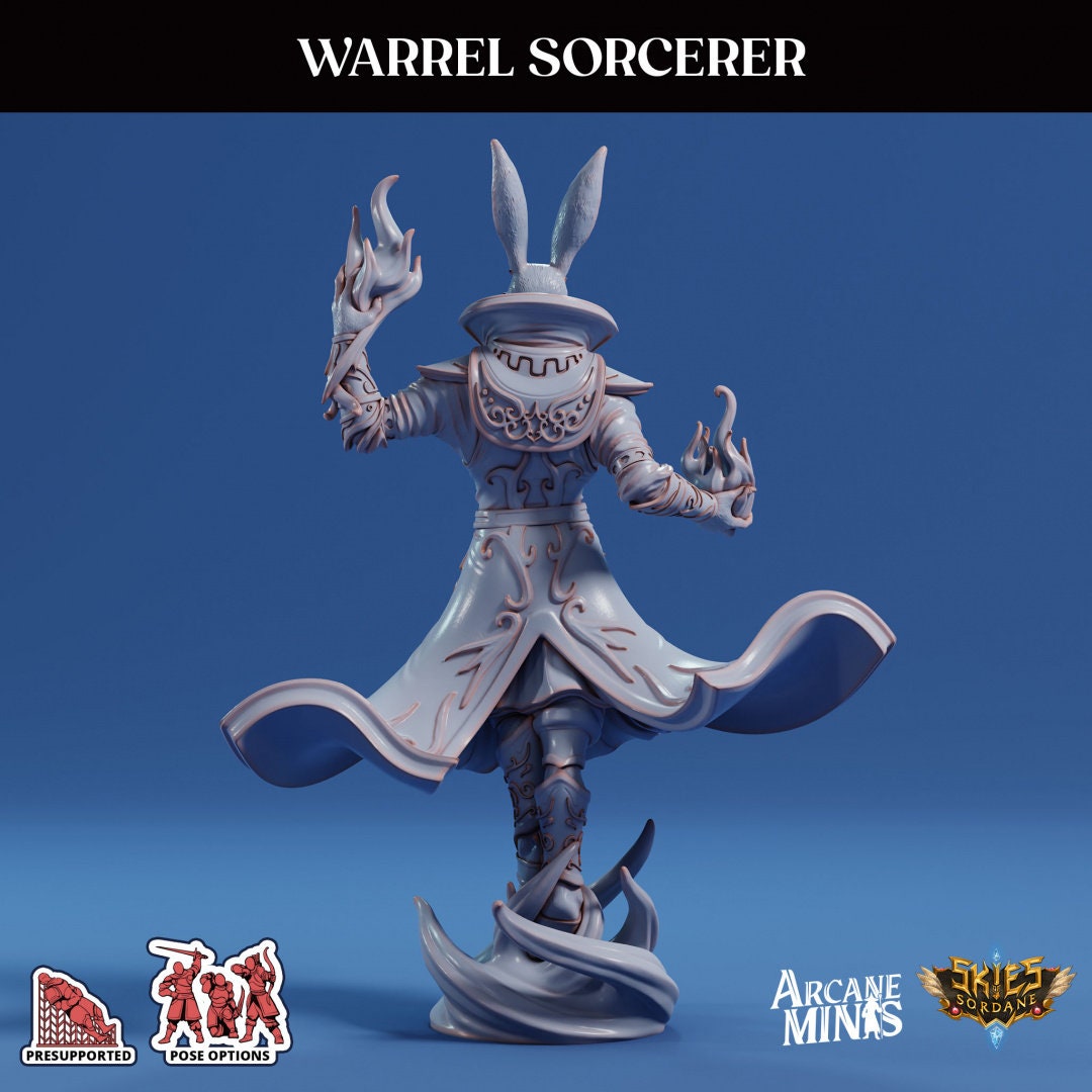 Warrel Sorcerer by Arcane Minis Miniatures