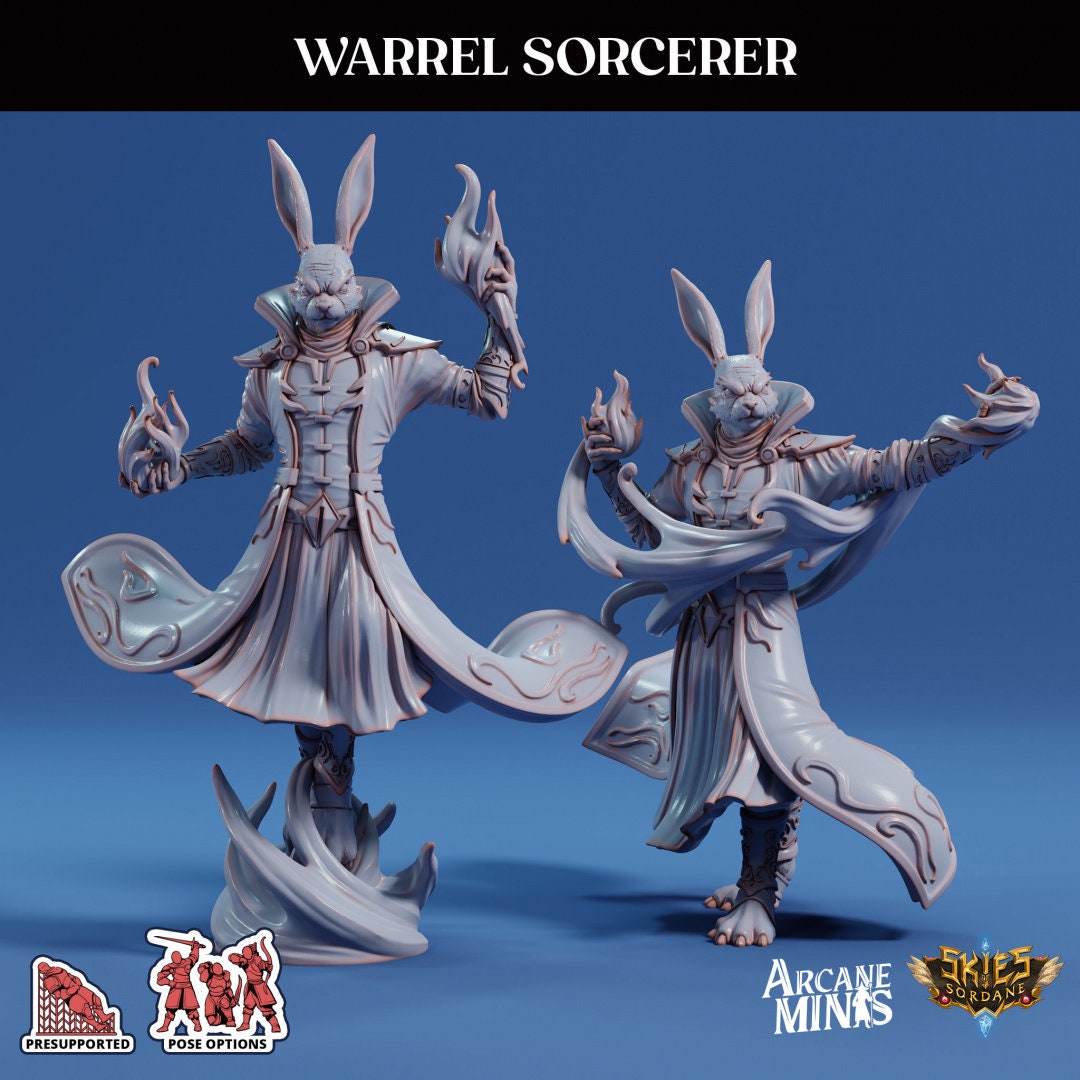 Warrel Sorcerer by Arcane Minis Miniatures