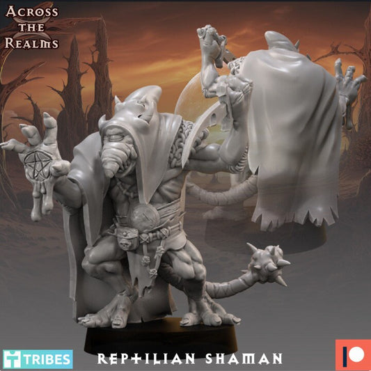 Reptilian Shaman by Across the Realms Miniatures