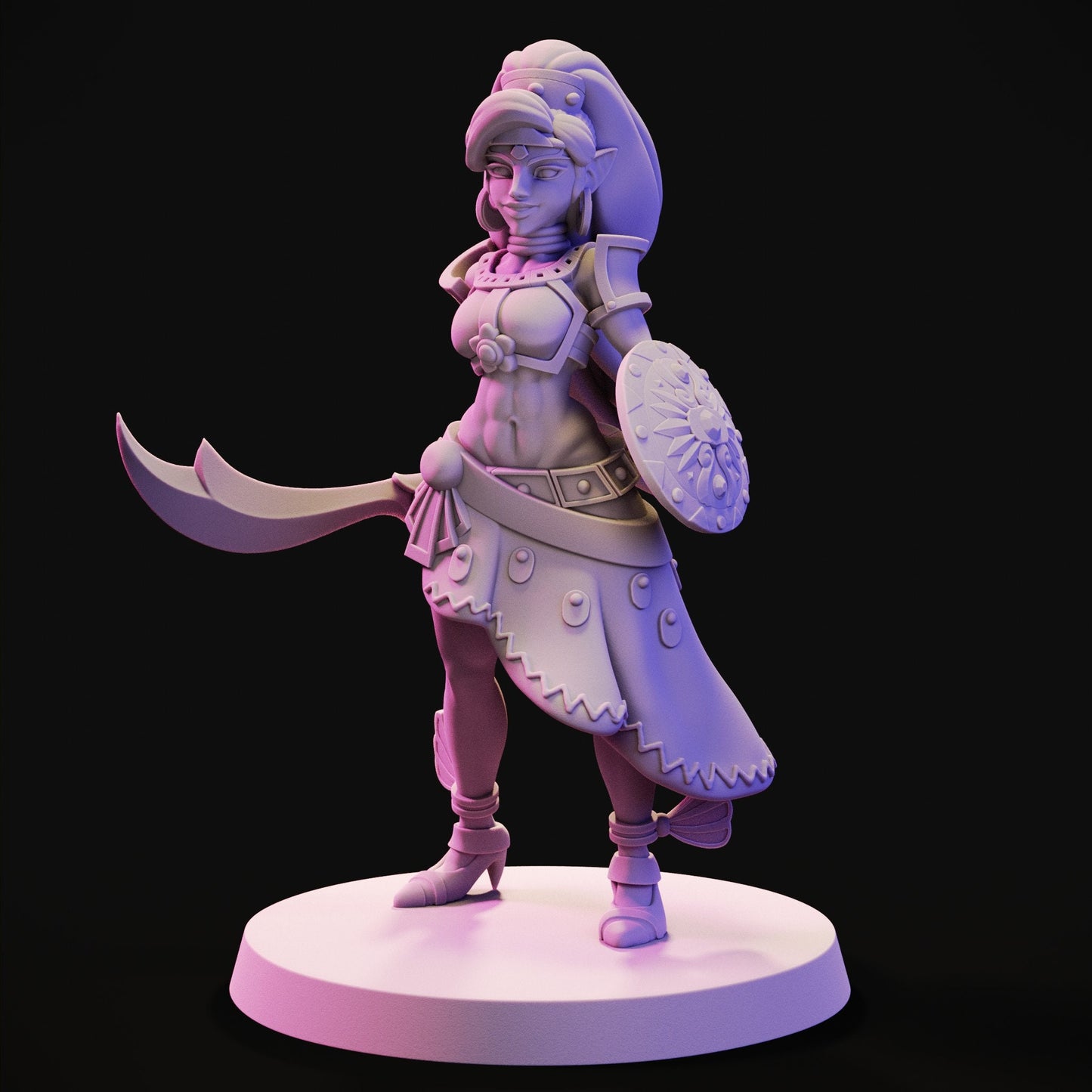 Desert Warrior Woman by Jigglystix Pinup Factory Miniatures