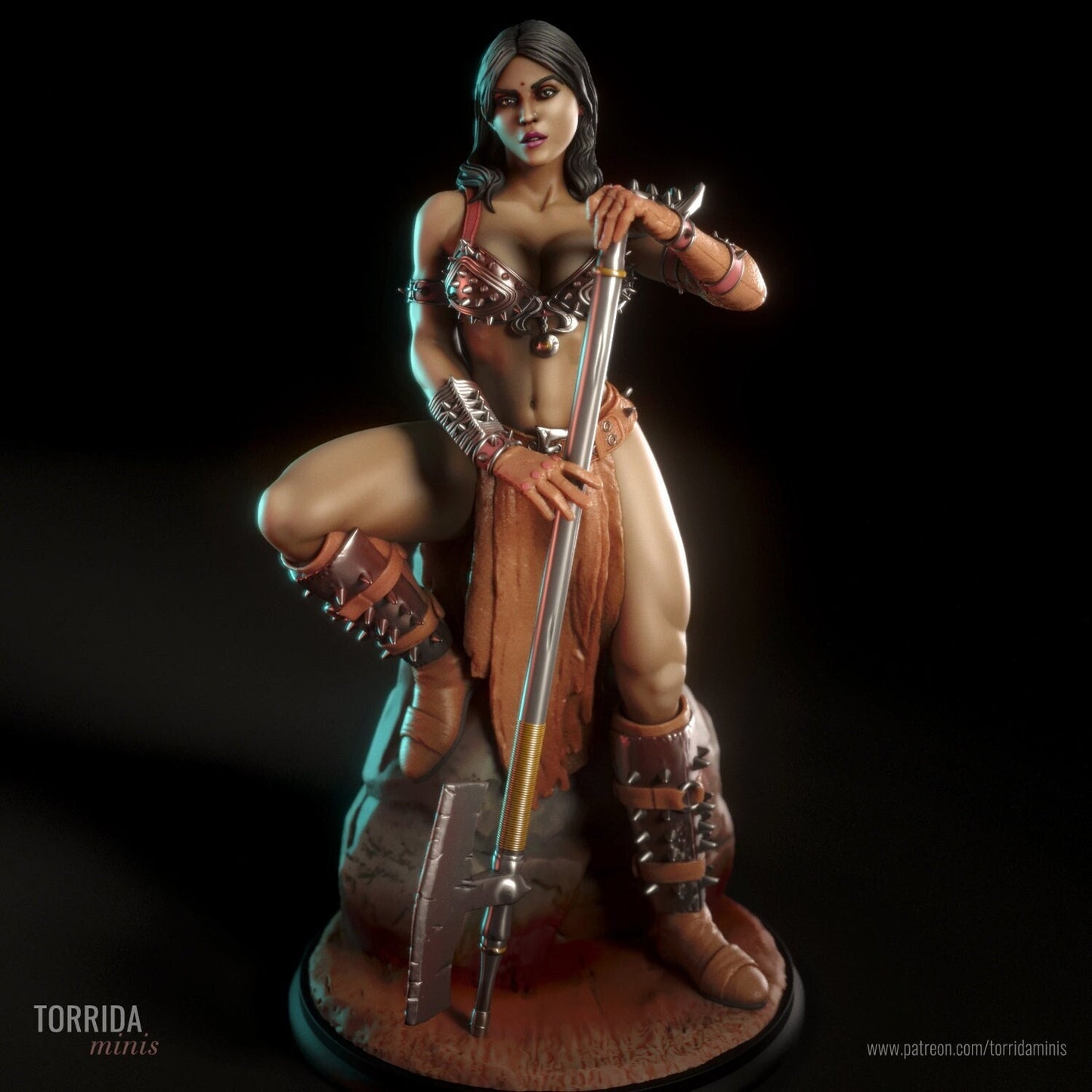 Amyra Executioner Statue Model Kit by Torrida Minis Miniatures