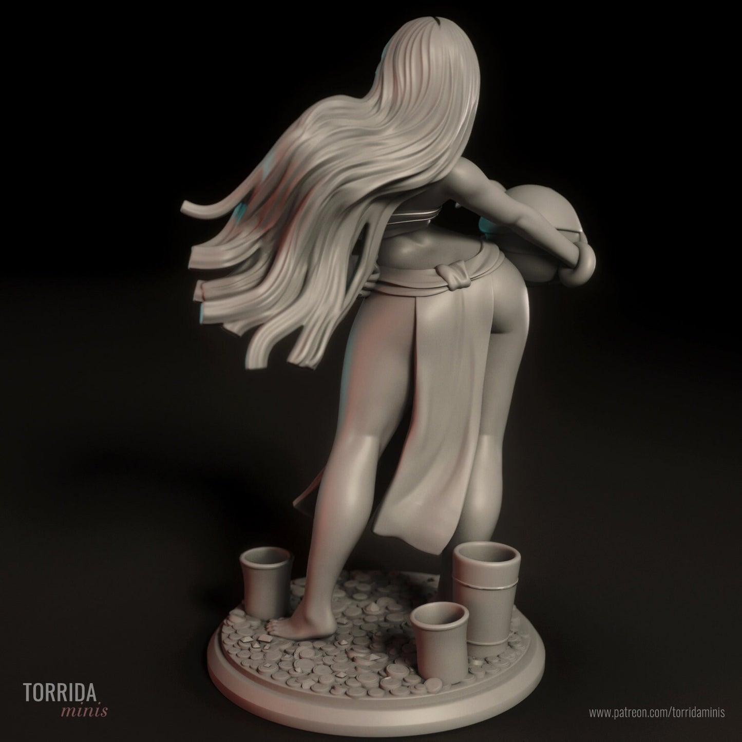 El Dorado Princess Statue model Kit by Torrida Minis Miniatures