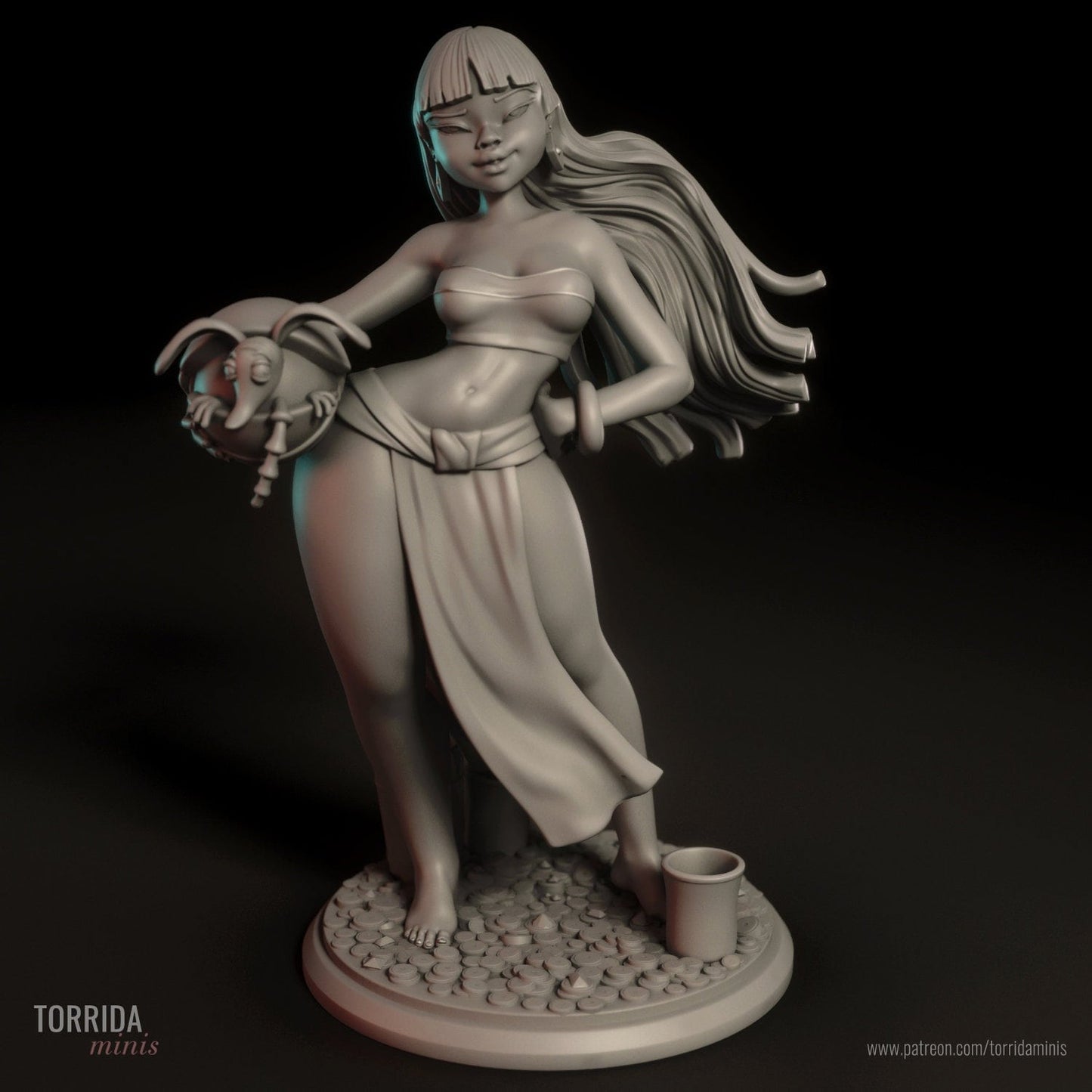 El Dorado Princess Statue model Kit by Torrida Minis Miniatures