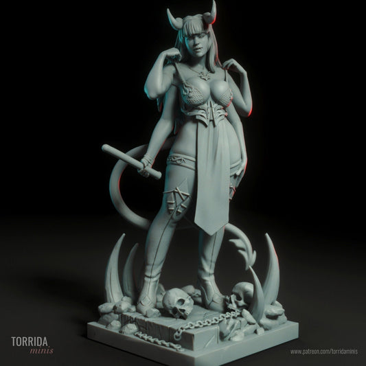 Amaris Four Armed Demon Statue Model kit by Torrida Mini Miniatures