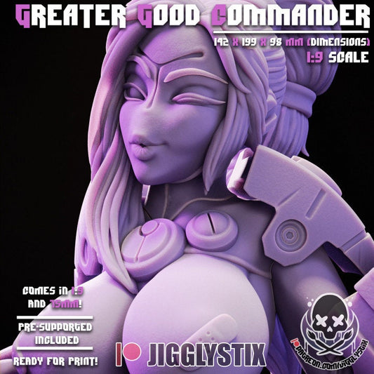 Greater Good Commander by Jigglystix Pin Up Factory Miniatures