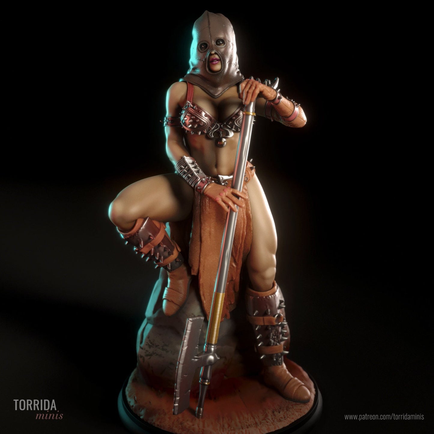 Amyra Executioner Statue Model Kit by Torrida Minis Miniatures