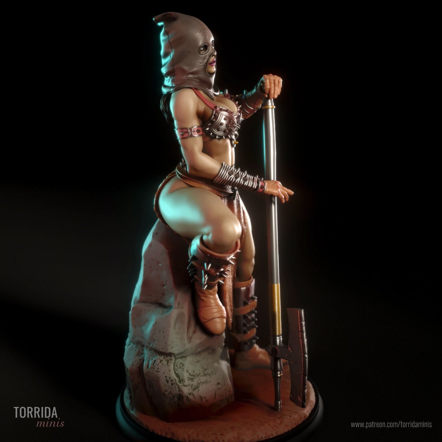 Amyra Executioner Statue Model Kit by Torrida Minis Miniatures