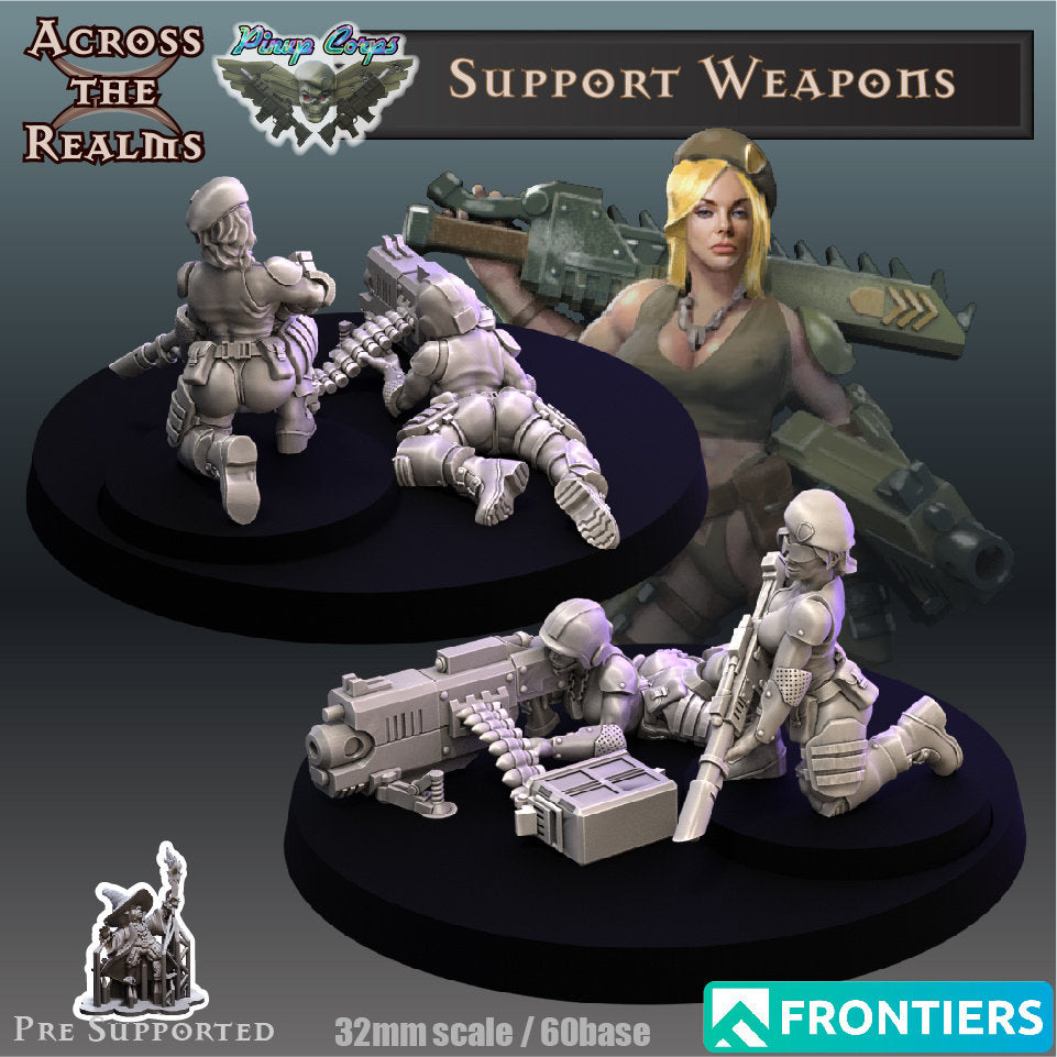 Guardbabe Support Weapons by Across the Realms Miniatures