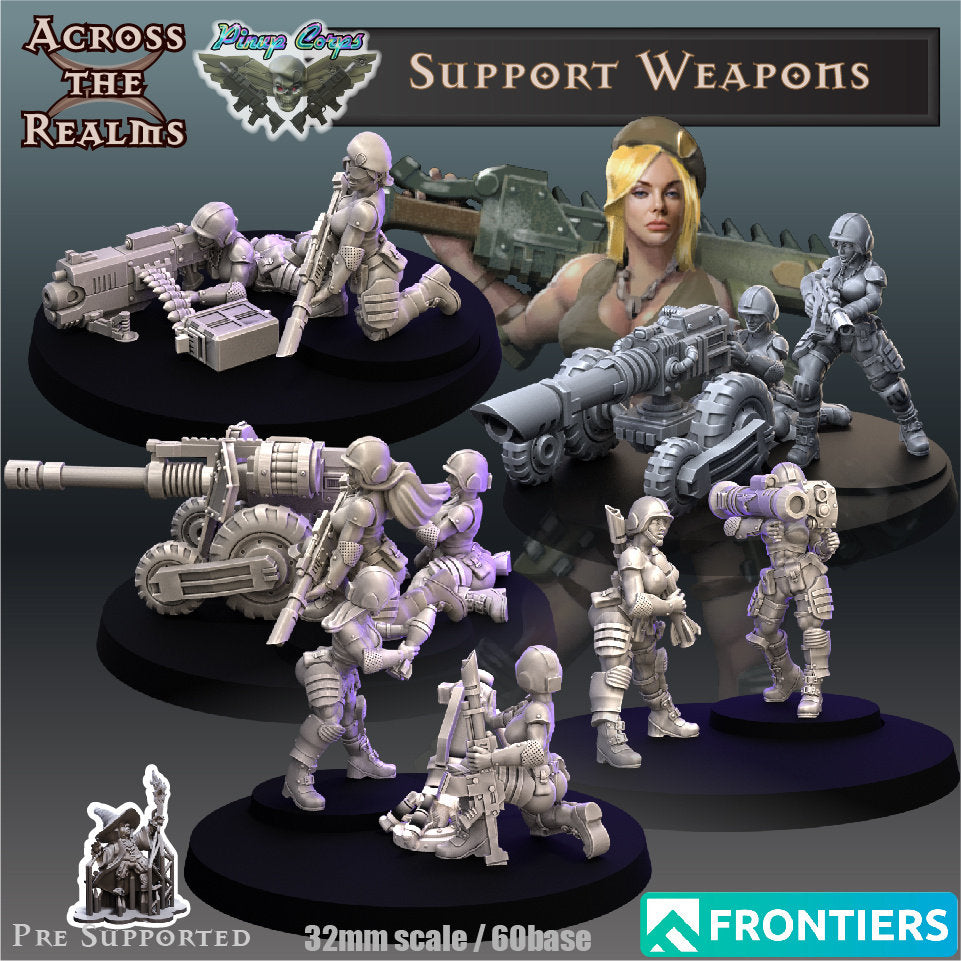 Guardbabe Support Weapons by Across the Realms Miniatures