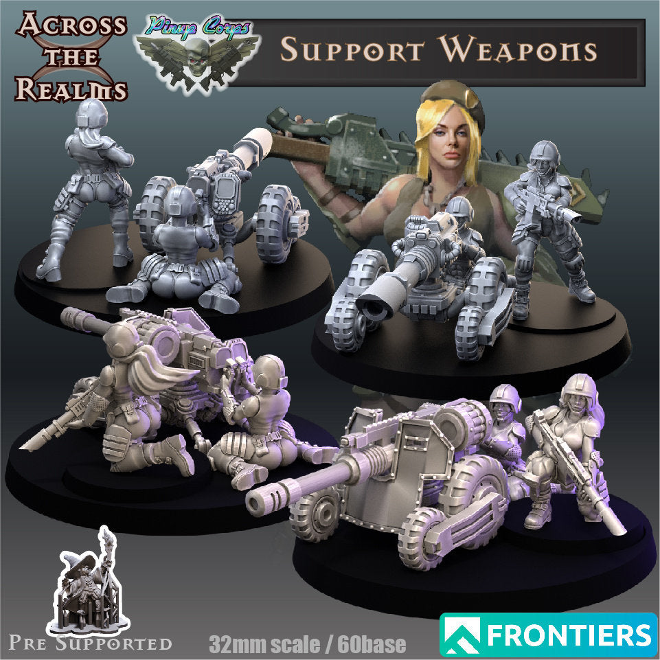 Guardbabe Support Weapons by Across the Realms Miniatures