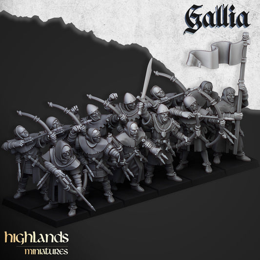 Archer Unit of Gallia  by Highland Miniatures