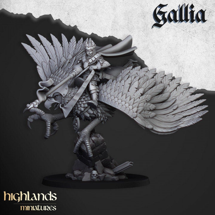 Robert of Gallia Hero on Griffon by Highland Miniatures