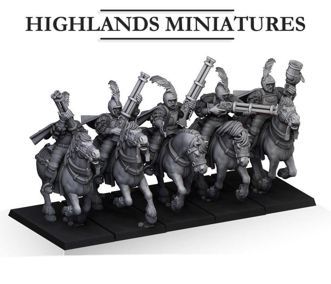 Pistoleers / Outriders Unit of Sunland  by Highland Miniatures