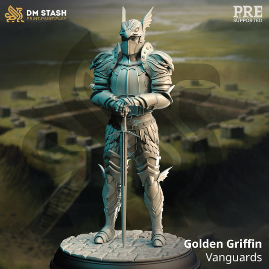 Golden Griffin Vanguard from "Of Elves and Men" by DM Stash Miniatures