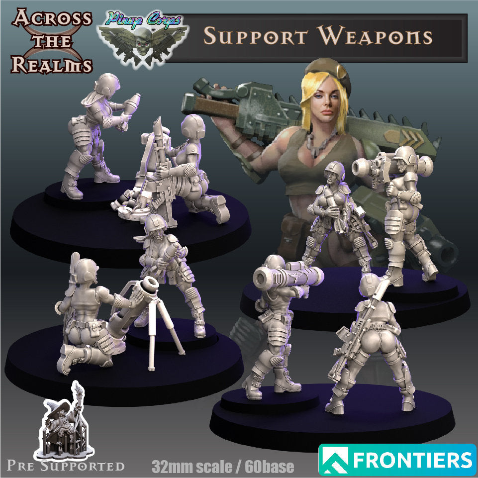 Guardbabe Support Weapons by Across the Realms Miniatures