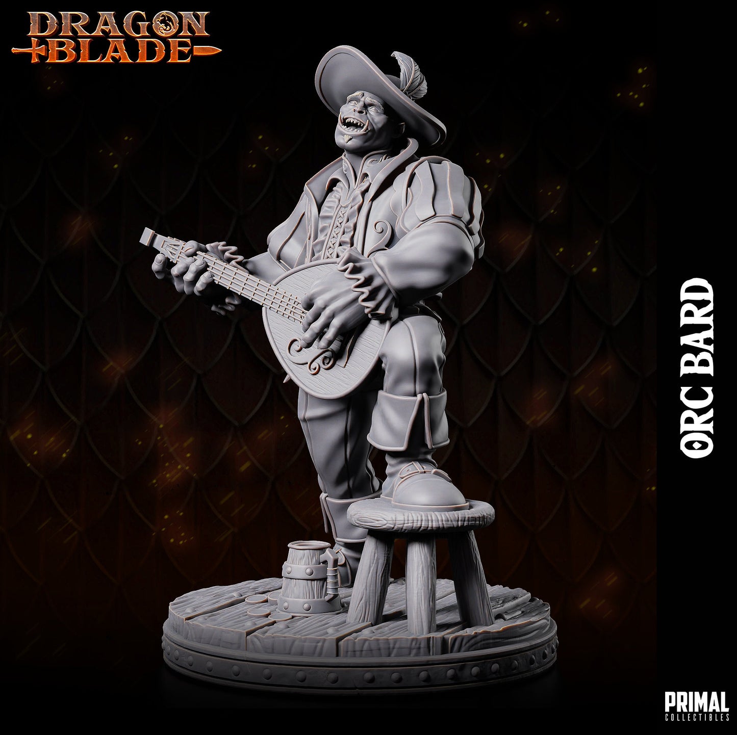 Orc Bard by Primal Collectibles Miniatures